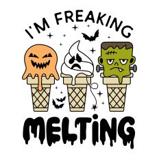 I Freaking Melting with ice cream cones