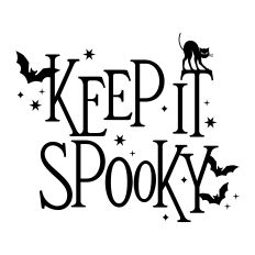 Keep It Spooky with a cat and bats