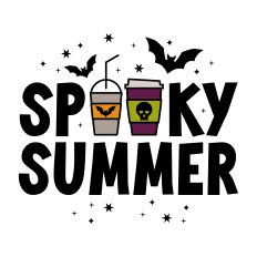 Spooky Summer with coffee and bats