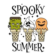 Spooky Summer with ice cream cones