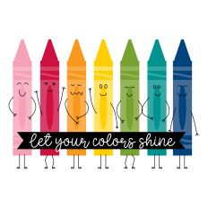 Let Your Light Shine with crayons