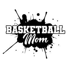 Basketball Mom with splatter