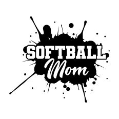 Softball Mom with splatter