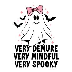 Very Demure with girl ghosts and bats