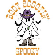 Boot Scootin' Spooky Ghost