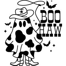 Boo Haw Black and White
