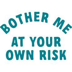 Bother Me At Your Own Risk Funny