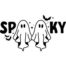 Spooky with 2 Ghosts as the Os