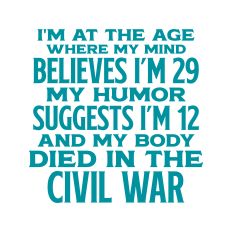 I'm at The Age Where My Mind Believes I'm 29