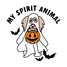 My Spirit Animal Dog with Ghost Costume
