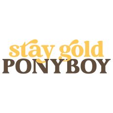 Stay Gold Ponyboy