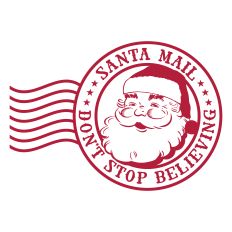 Santa Mail Postage Don't Stop Believing