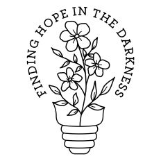 Finding Hope in the Darkness Flowers Lightbulb