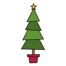 Two Tone Green Christmas Tree