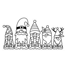 Family of Five Holiday Gnomes