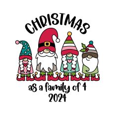 Family of 4 Christmas Gnomes 2024