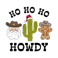 Ho Ho Ho Howdy Western Design