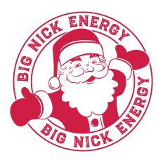 Big Nick Energy Santa Claus Funny