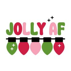Jolly AF Strung Christmas Lights 