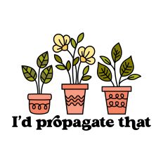 I'd Propagate That with potted plants