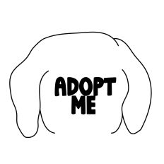 Adopt Me Dog Head Outline