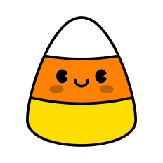 Cute Candy Corn SVG | Halloween SVG