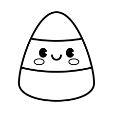 Cute Candy Corn SVG | Halloween SVG