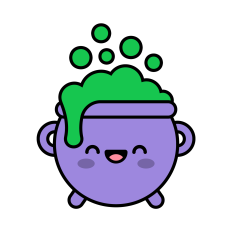 Cute Cauldron SVG | Halloween Clipart