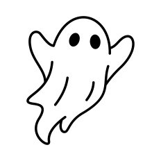 Cute Ghost SVG | Halloween SVG | Ghost Clip Art