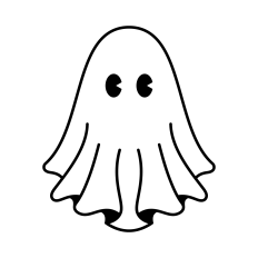 Cute Ghost SVG | Cute Halloween Clipart