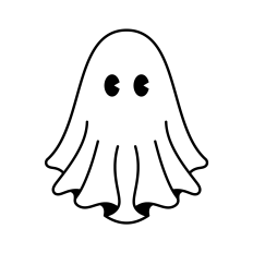 Cute Ghost SVG | Cute Halloween Clipart