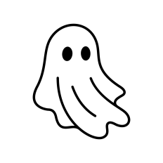 Cute Ghost SVG | Halloween SVG | Ghost Clip Art