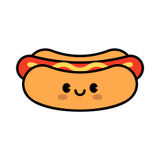 Cute Hot Dog SVG | Wiener SVG | 4th of July SVG