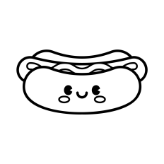 Cute Hot Dog SVG | Wiener SVG | 4th of July SVG