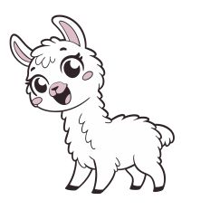 Cute Baby Llama