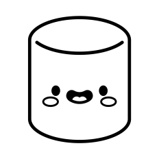 Cute Marshmallow SVG | Camping SVG | Camping Clipart