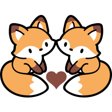 cute autumn foxes