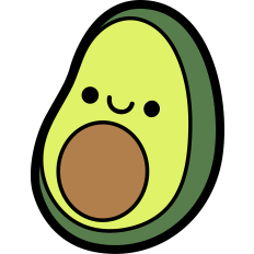 kawaii avocado