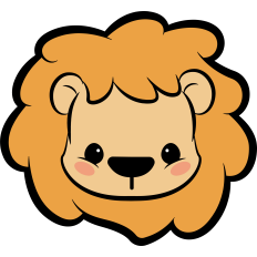 cute baby lion face
