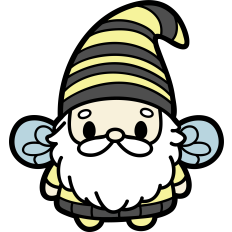 cute bee gnome