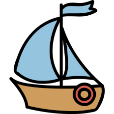 cartoon boat