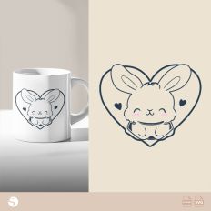 Bunny Love Silhouette Cut File