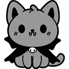 cute cat vampire