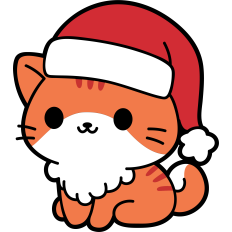 cute christmas kitten