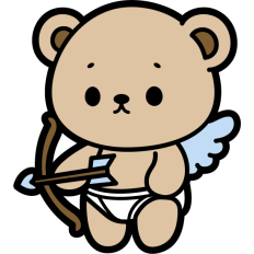 cute cupid bear 