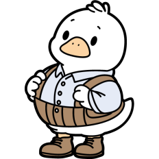 cute dad dressed goose