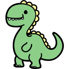 simple dinosaur