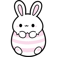 easter bunny in a easter egg
