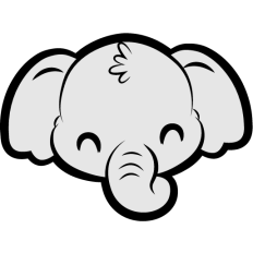 cute elephant face
