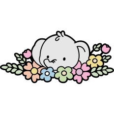 cute elephant in a bush